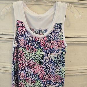 Talbots Multicolor Patterned Tank Top